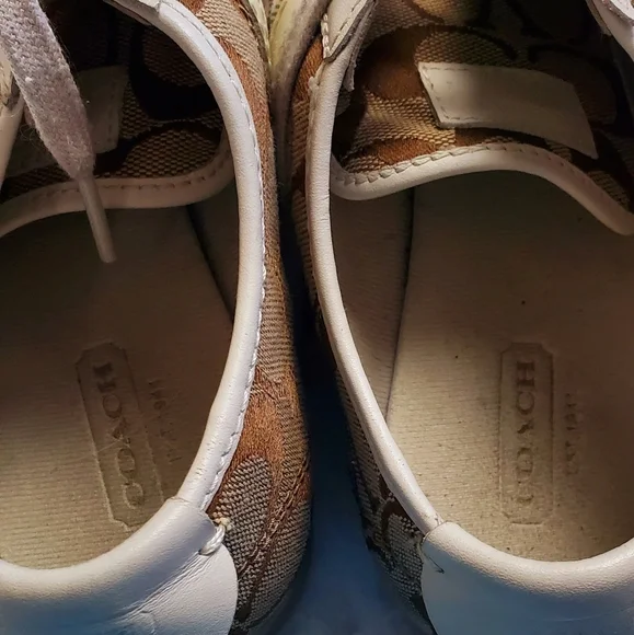 Coach Paxton Monogrammed & Plaid Sneakers - Picture 5 of 12